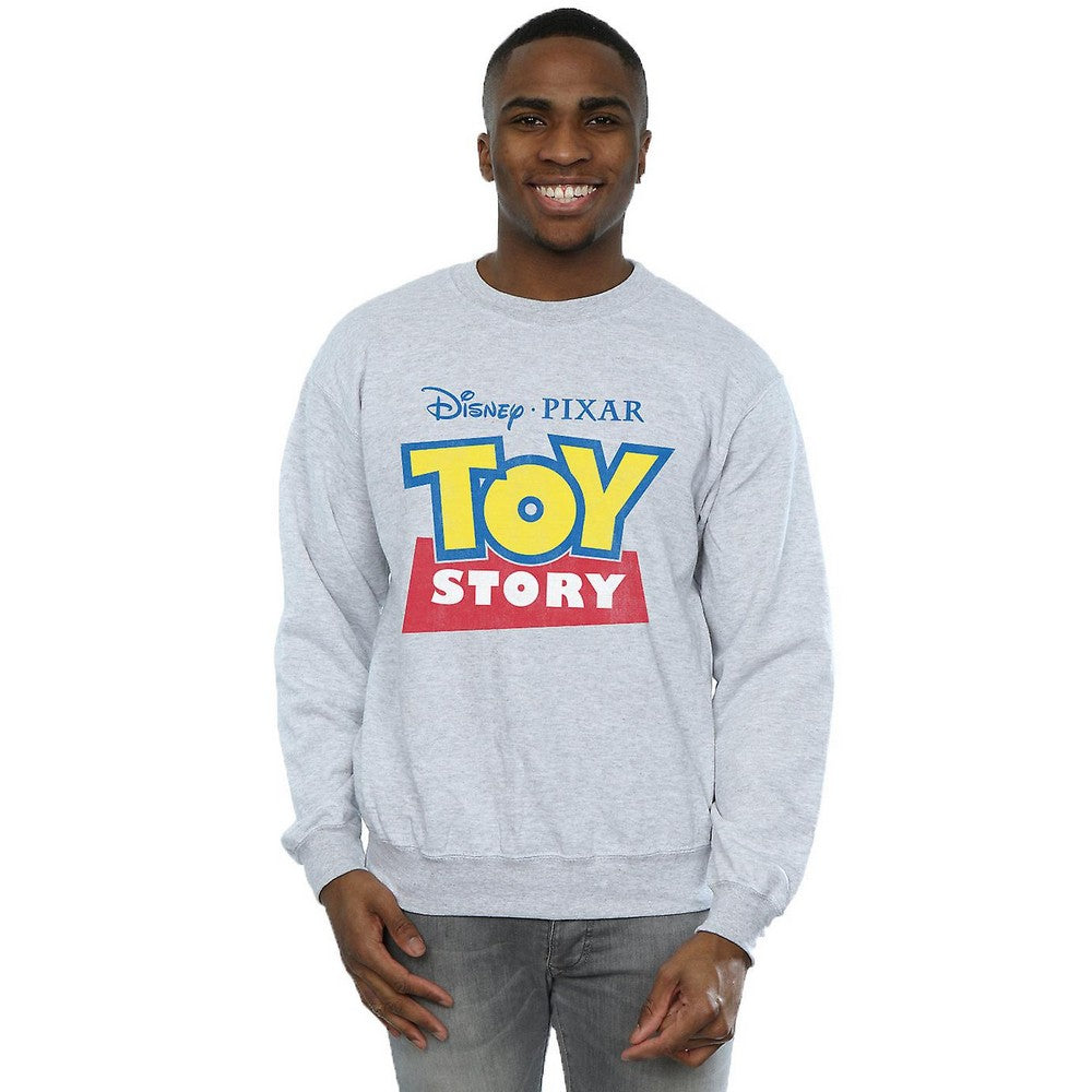 Heather Grey - Back - Toy Story Mens Logo Sweatshirt