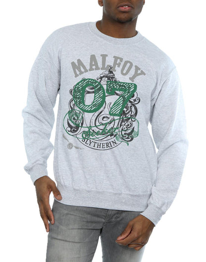 Sports Grey - Side - Harry Potter Mens Seeker Draco Malfoy Sweatshirt