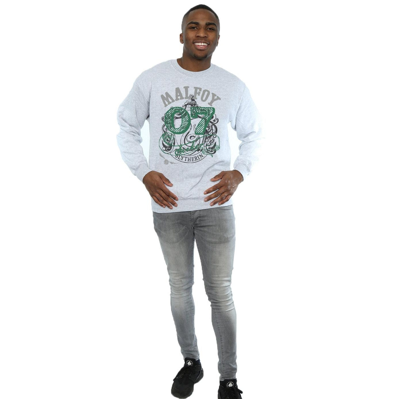 Sports Grey - Lifestyle - Harry Potter Mens Seeker Draco Malfoy Sweatshirt