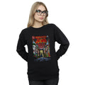 Black - Side - Batman Womens-Ladies Rogues Gallery Comic Cover Sweatshirt
