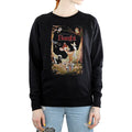 Black - Back - Bambi Womens-Ladies Retro Poster Sweatshirt
