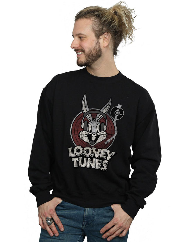 Sweatshirt Unisex Looney Tunes Bugs Bunny – 100% Coton Confort, Design Classique Cartoon, Taille XL, Idéal Fans Animés Années 90