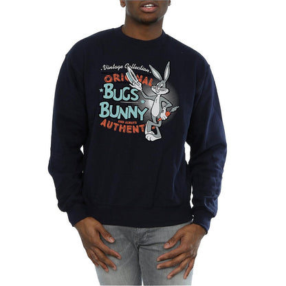 Navy Blue - Back - Looney Tunes Unisex Adult Bugs Bunny Vintage Sweatshirt