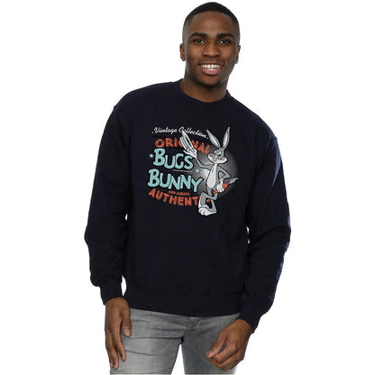 Navy Blue - Side - Looney Tunes Unisex Adult Bugs Bunny Vintage Sweatshirt