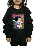 Black - Close up - Disney Princess Girls Snow White Montage Sweatshirt