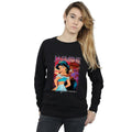 Black - Side - Aladdin Womens-Ladies Jasmine Montage Sweatshirt