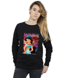 Black - Lifestyle - Aladdin Womens-Ladies Jasmine Montage Sweatshirt