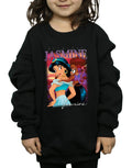 Black - Close up - Aladdin Girls Jasmine Montage Sweatshirt