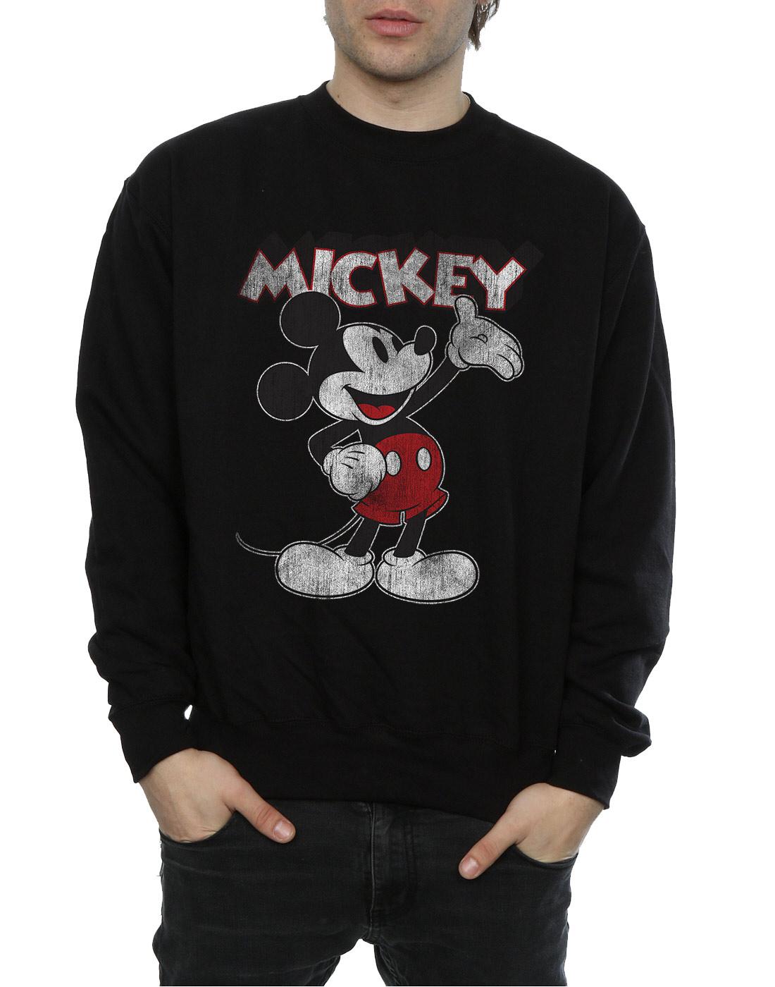 Black - Side - Mickey Mouse Unisex Adult Presents Sweatshirt