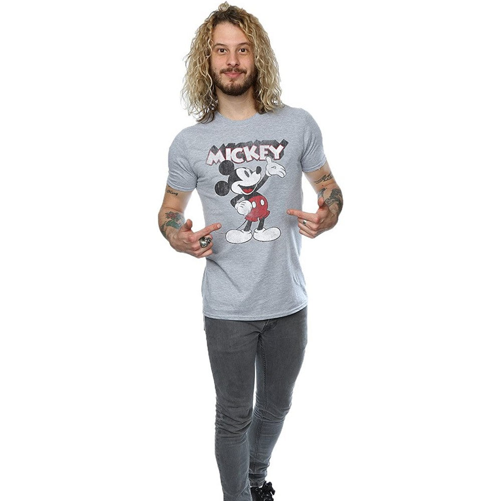 Sports Grey - Close up - Mickey Mouse Unisex Adult Presents Sweatshirt