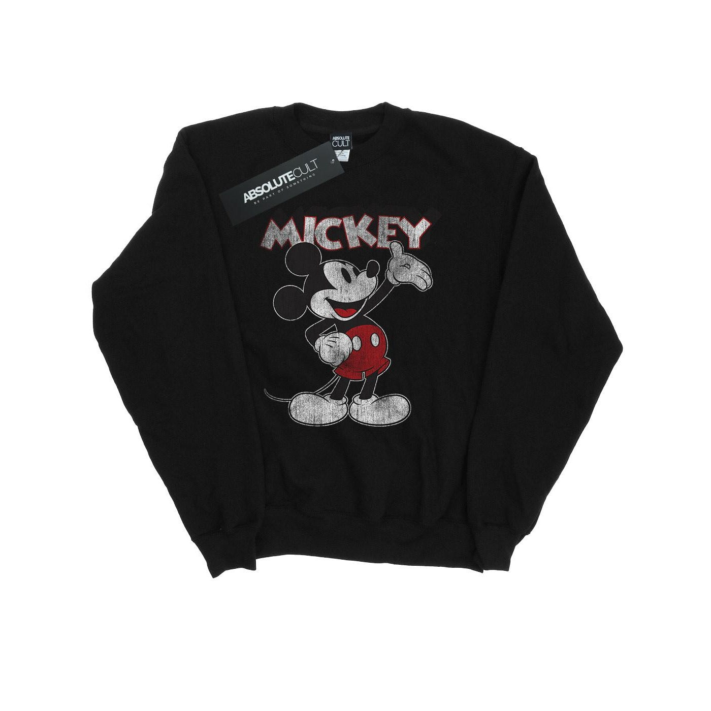 Black - Front - Mickey Mouse Unisex Adult Presents Sweatshirt