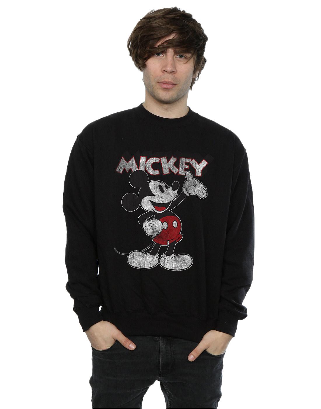 Black - Back - Mickey Mouse Unisex Adult Presents Sweatshirt