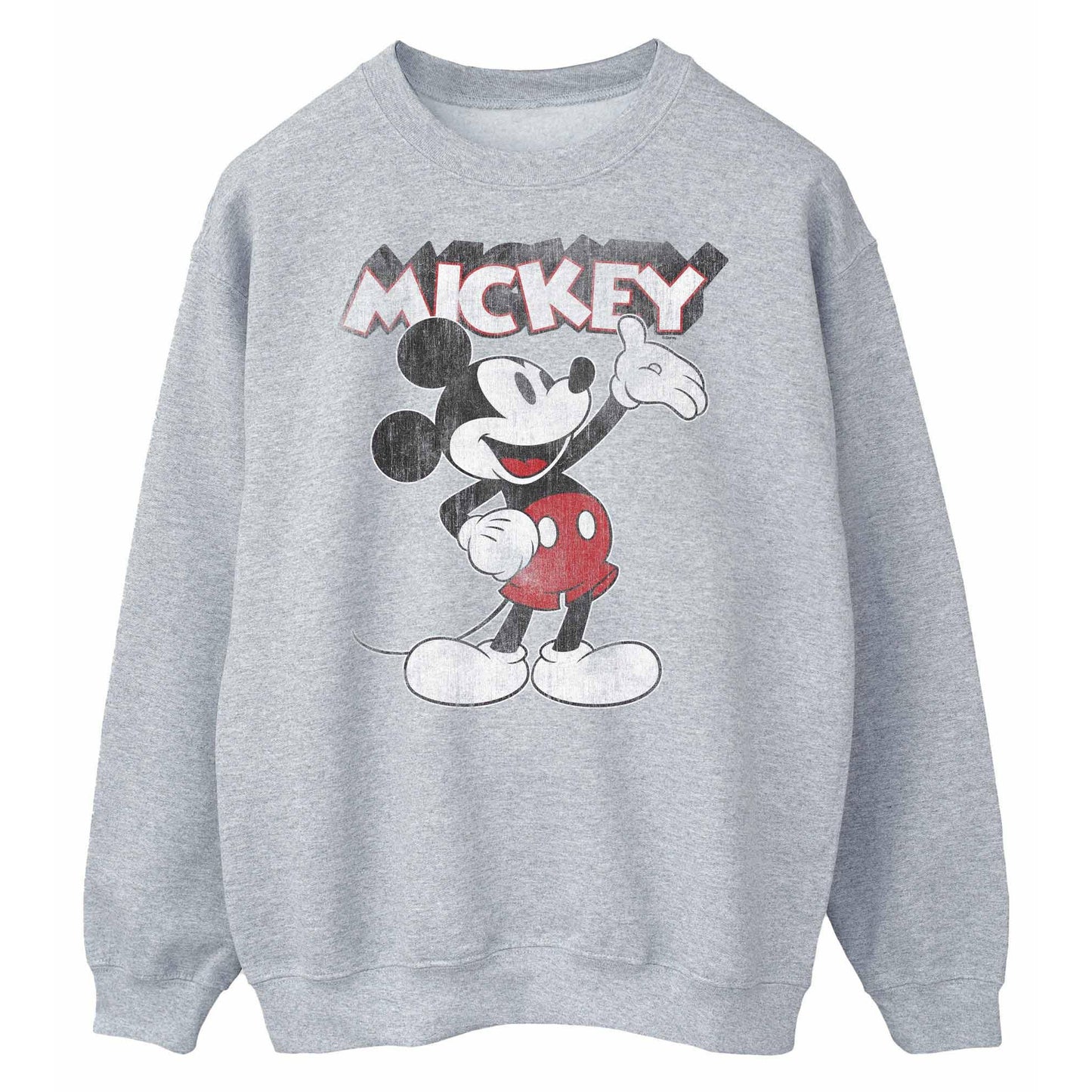 Sports Grey - Front - Mickey Mouse Unisex Adult Presents Sweatshirt