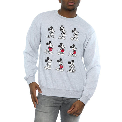 Sports Grey - Back - Disney Mens Mickey Mouse Evolution Sweatshirt