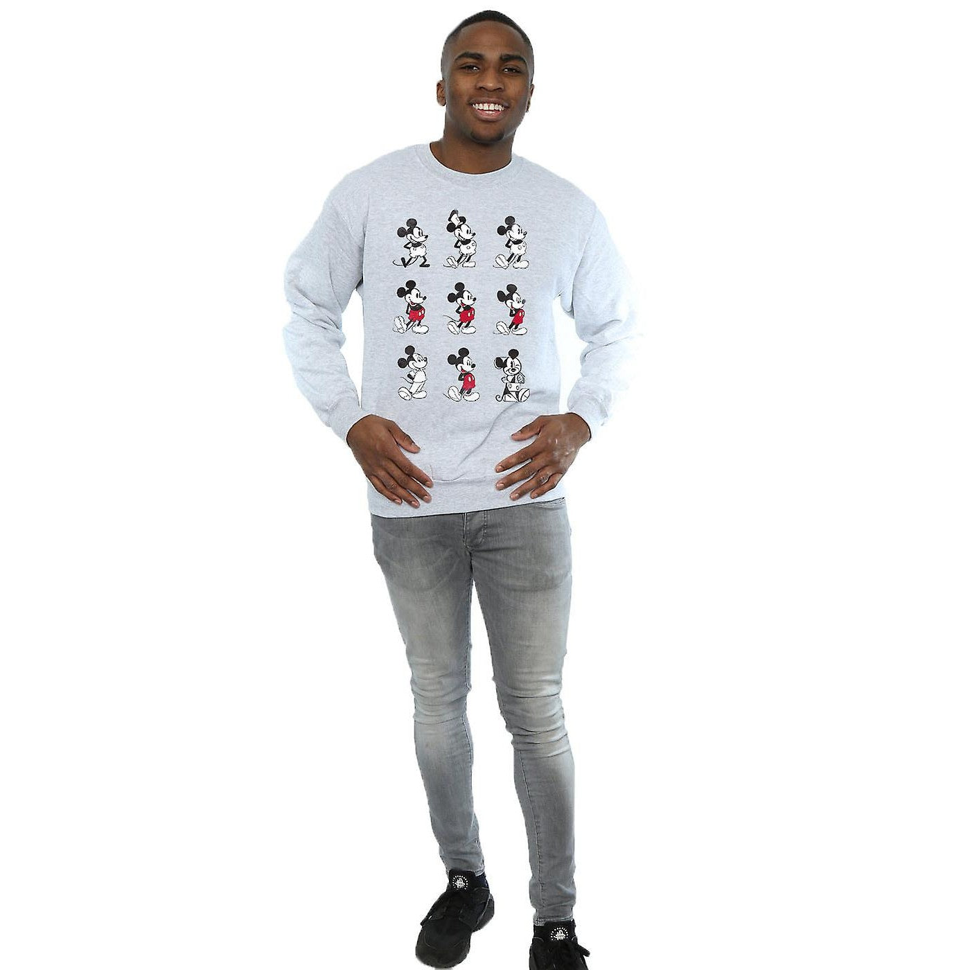 Sports Grey - Lifestyle - Disney Mens Mickey Mouse Evolution Sweatshirt