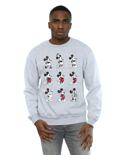 Sports Grey - Pack Shot - Disney Mens Mickey Mouse Evolution Sweatshirt