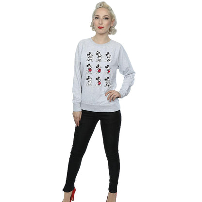 Heather Grey - Lifestyle - Disney Womens-Ladies Mickey Mouse Evolution Sweatshirt
