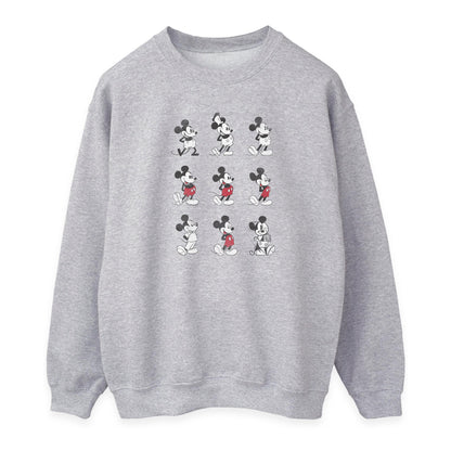 Heather Grey - Front - Disney Womens-Ladies Mickey Mouse Evolution Sweatshirt