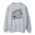 Sports Grey - Front - Mary Poppins Womens-Ladies Practically Perfect In Every Way Sweatshirt