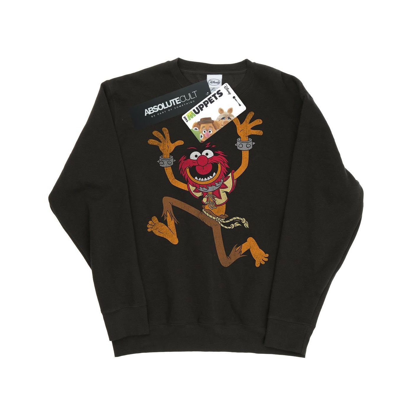 Light Graphite - Front - The Muppets Womens-Ladies Animal Sweatshirt