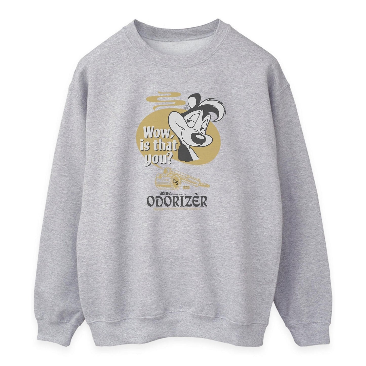 Heather Grey - Front - Looney Tunes Womens-Ladies Odorizer Pepe Le Pew Sweatshirt