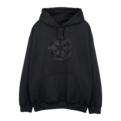 Black - Front - Star Wars: Rogue One Mens Galactic Empire Plans Hoodie