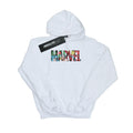White - Front - Marvel Comics Mens Infill Logo Hoodie
