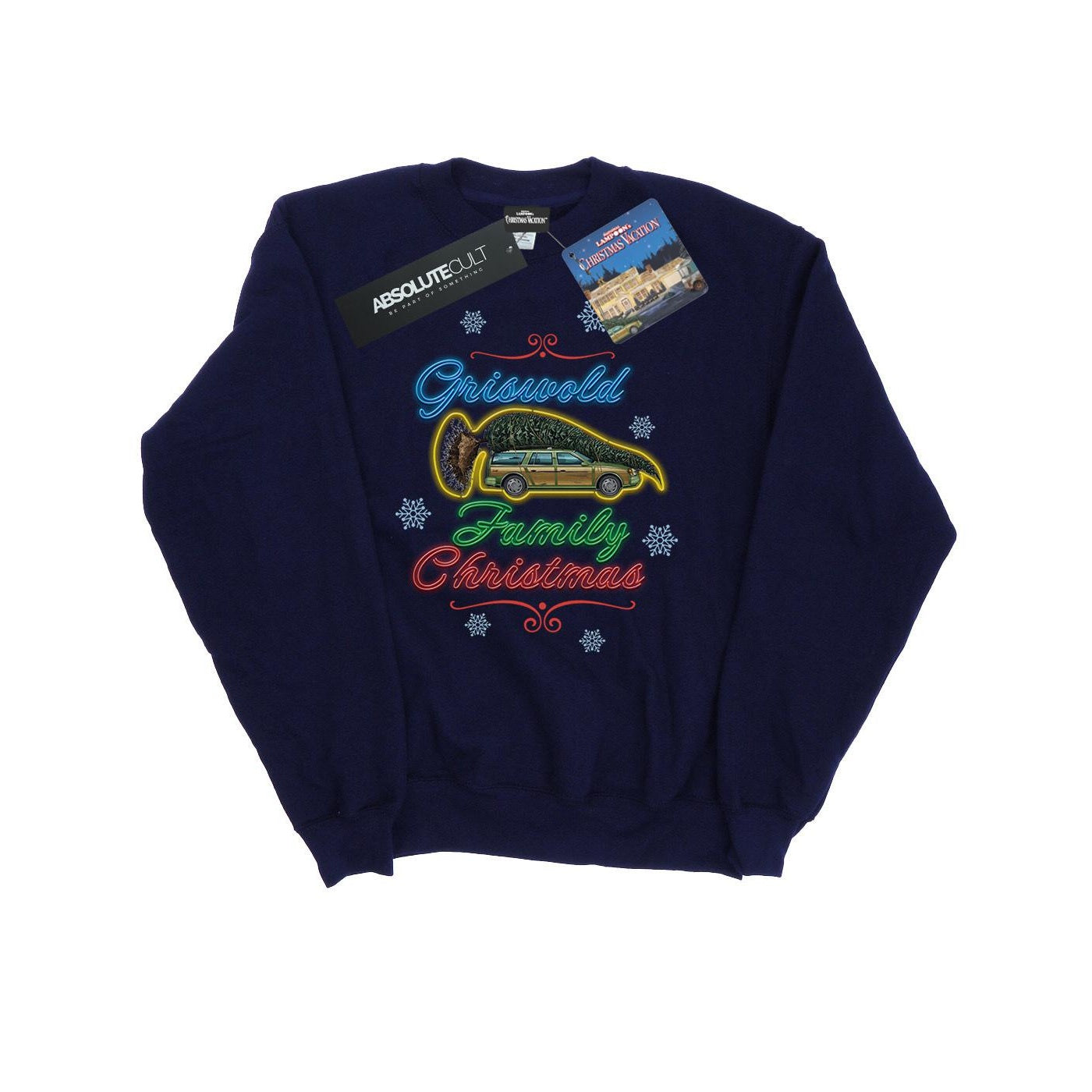 Navy Blue - Front - National Lampoon´s Christmas Vacation Mens Griswold Family Sweatshirt