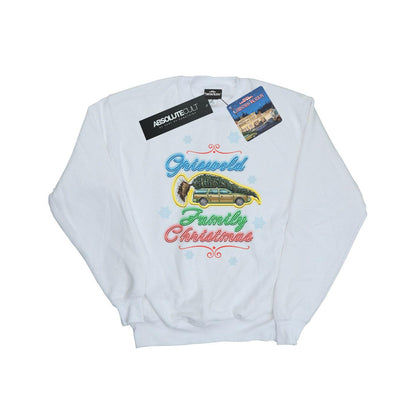 White - Front - National Lampoon´s Christmas Vacation Mens Griswold Family Sweatshirt