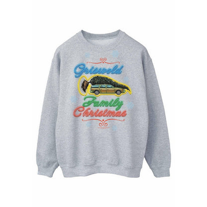 Sports Grey - Front - National Lampoon´s Christmas Vacation Mens Griswold Family Sweatshirt