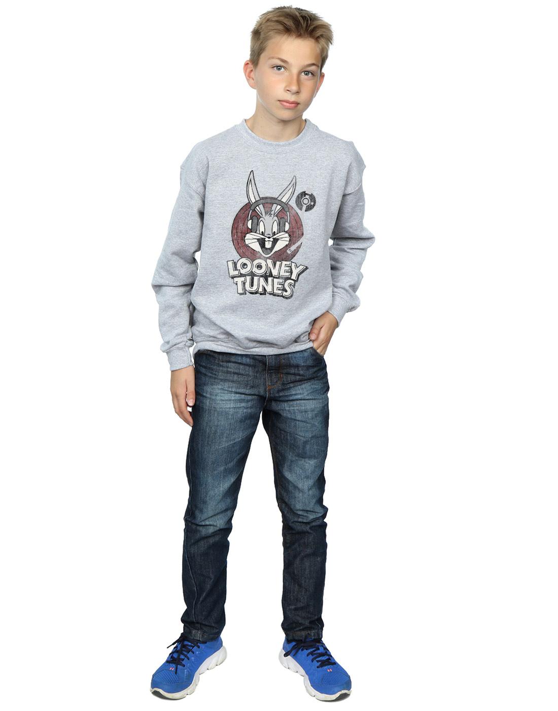 Sports Grey - Lifestyle - Looney Tunes Boys Bugs Bunny Circle Logo Sweatshirt