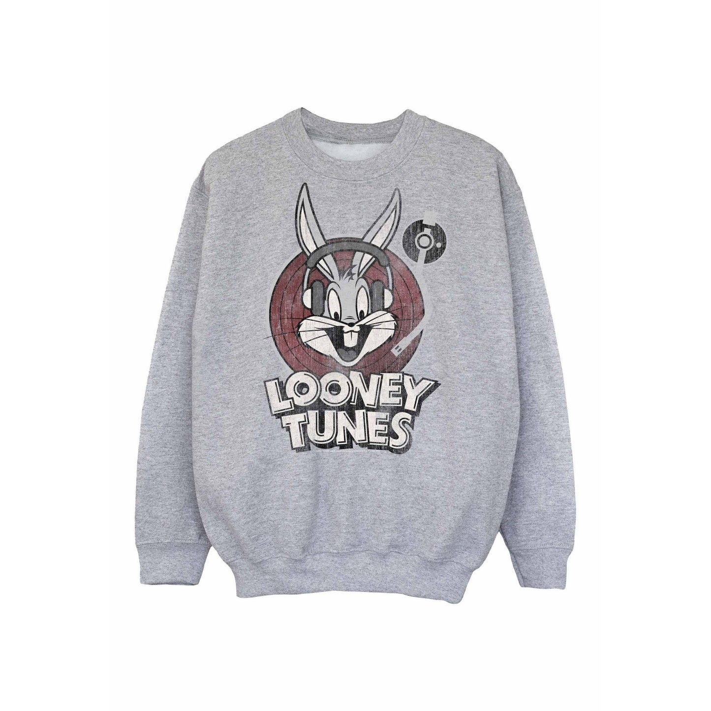 Sports Grey - Front - Looney Tunes Boys Bugs Bunny Circle Logo Sweatshirt
