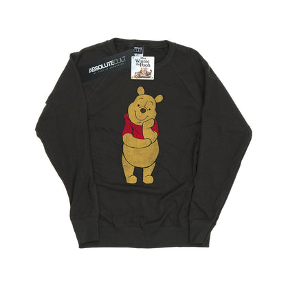 Light Graphite - Front - Winnie the Pooh Womens-Ladies Classic Sweatshirt