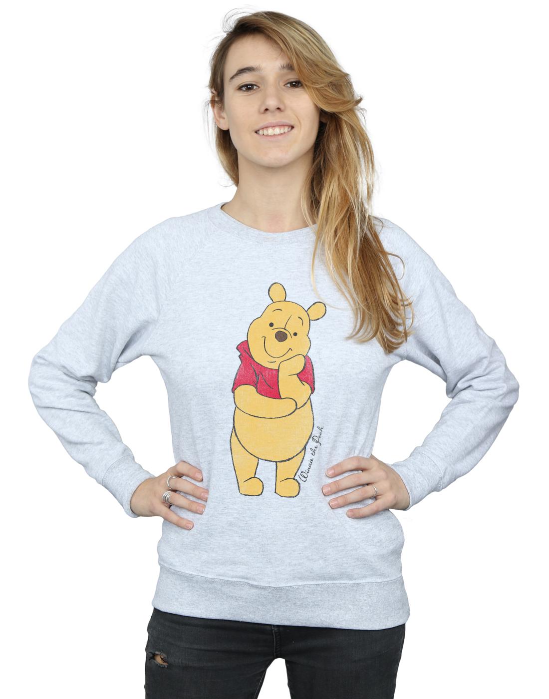 Heather Grey - Lifestyle - Winnie the Pooh Womens-Ladies Classic Sweatshirt