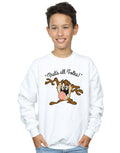 White - Back - Looney Tunes Boys That´s All Folks Tasmanian Devil Sweatshirt