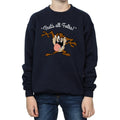 Navy Blue - Side - Looney Tunes Boys That´s All Folks Tasmanian Devil Sweatshirt