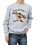 Sports Grey - Close up - Looney Tunes Boys That´s All Folks Tasmanian Devil Sweatshirt