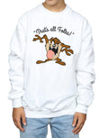 White - Side - Looney Tunes Boys That´s All Folks Tasmanian Devil Sweatshirt