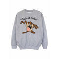 Sports Grey - Front - Looney Tunes Boys That´s All Folks Tasmanian Devil Sweatshirt