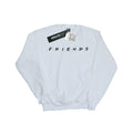 White - Front - Friends Womens-Ladies Logo Sweatshirt