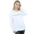 White - Back - Friends Womens-Ladies Logo Sweatshirt