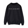 Black - Front - Friends Womens-Ladies Logo Sweatshirt