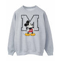 Sports Grey - Front - Disney Mens Classic M Mickey Mouse Sweatshirt
