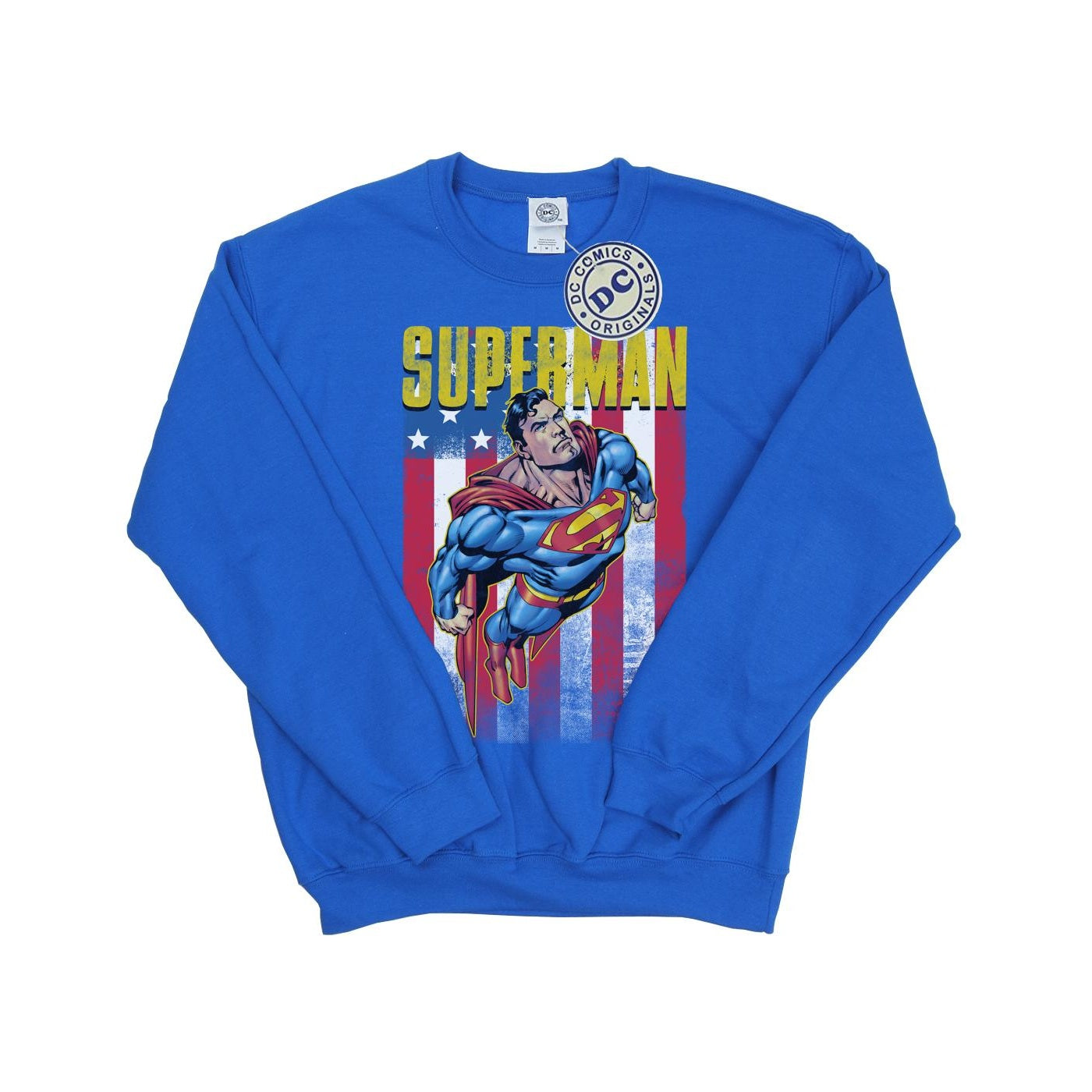 Royal Blue - Front - Superman Mens Flight Sweatshirt