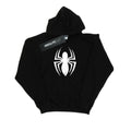 Black - Front - Spider-Man Mens Ultimate Spider Logo Hoodie