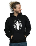 Black - Back - Spider-Man Mens Ultimate Spider Logo Hoodie