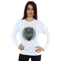 White - Back - Black Panther Womens-Ladies Made In Wakanda Cotton Sweatshirt