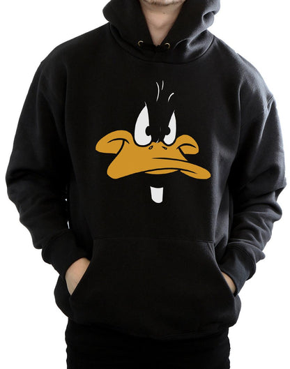 Black - Side - Looney Tunes Mens Daffy Duck Hoodie