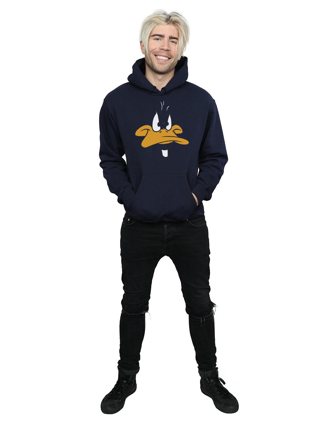 Navy Blue - Lifestyle - Looney Tunes Mens Daffy Duck Hoodie