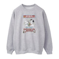 Heather Grey - Front - 101 Dalmatians Womens-Ladies Retro Poster Sweatshirt